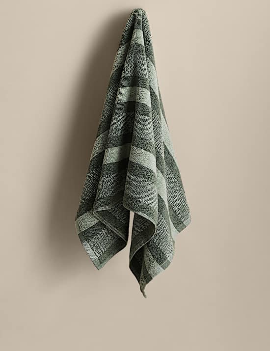 Pure Cotton Marl Striped Towel
