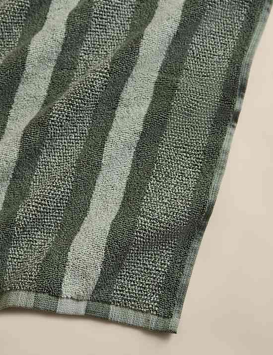 Pure Cotton Marl Striped Towel
