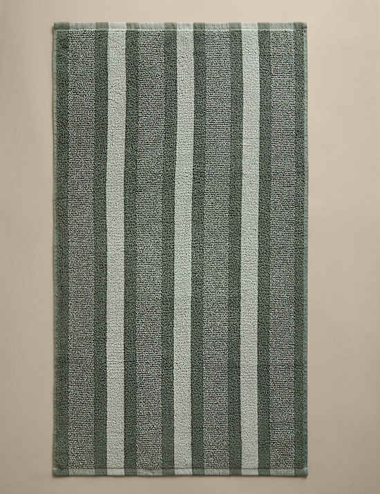 Pure Cotton Marl Striped Towel