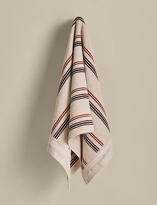 Pure Cotton Striped Velour Towel