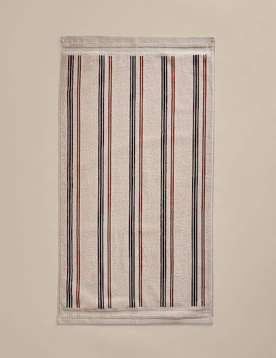 Pure Cotton Striped Velour Towel