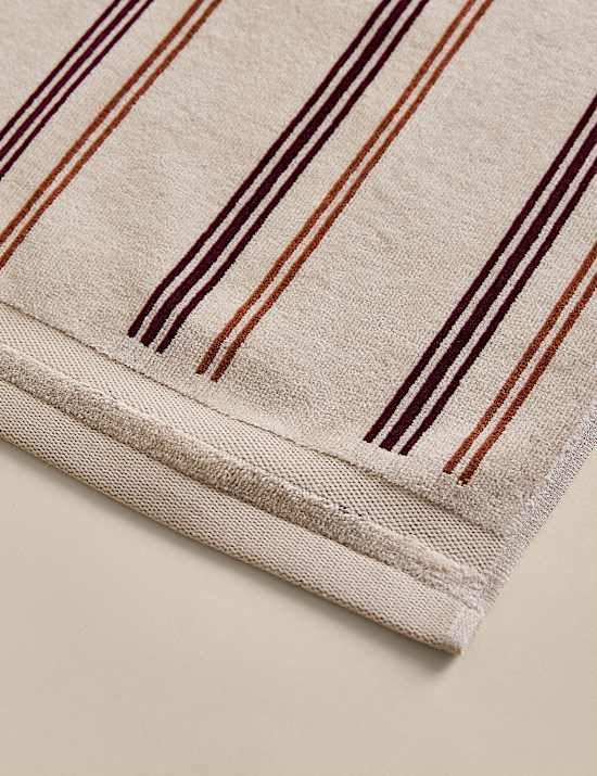 Pure Cotton Striped Velour Towel
