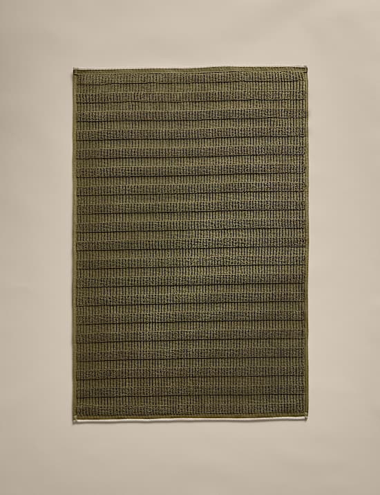 Pure Cotton Contrast Trim Bathmat