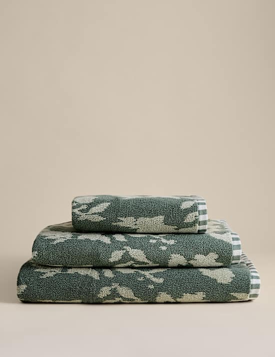 Pure Cotton Floral Towel