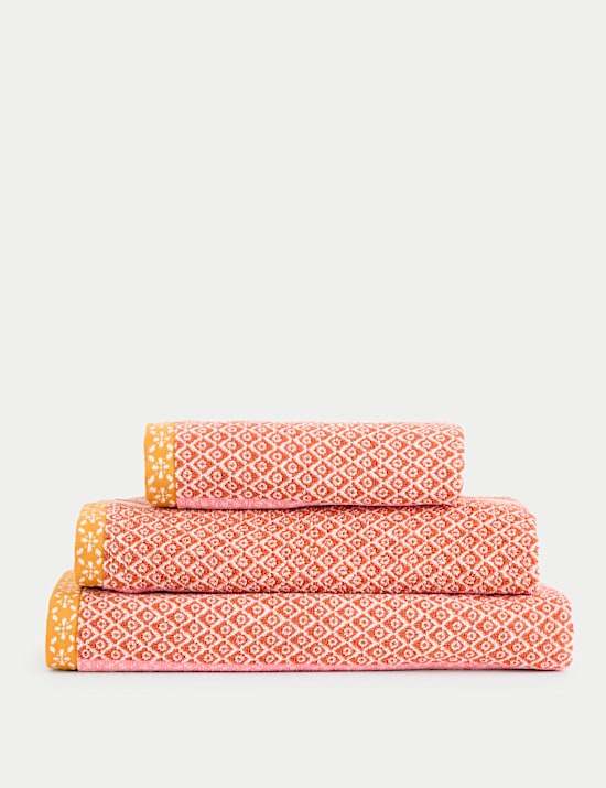 Pure Cotton Tile Towel