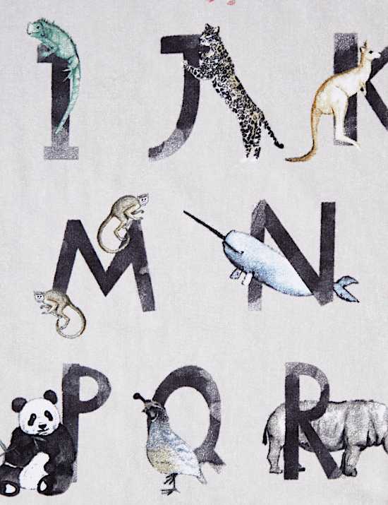 Pure Cotton Alphabet Printed Bath Towel