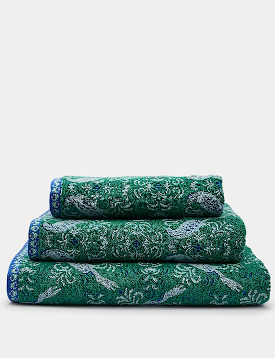 Pure Cotton Parrot Towel