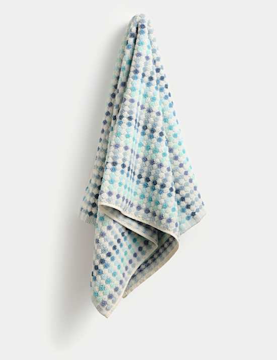 Pure Cotton Spotty Striped Towel