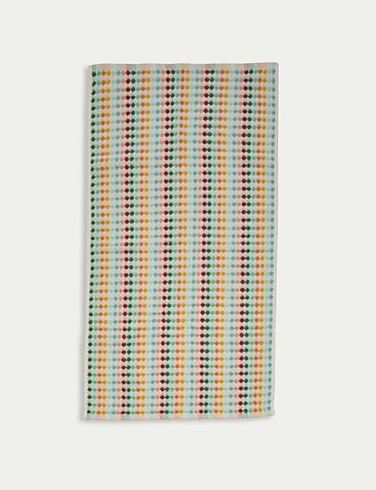 Pure Cotton Spotty Striped Towel