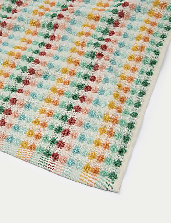 Pure Cotton Spotty Striped Towel