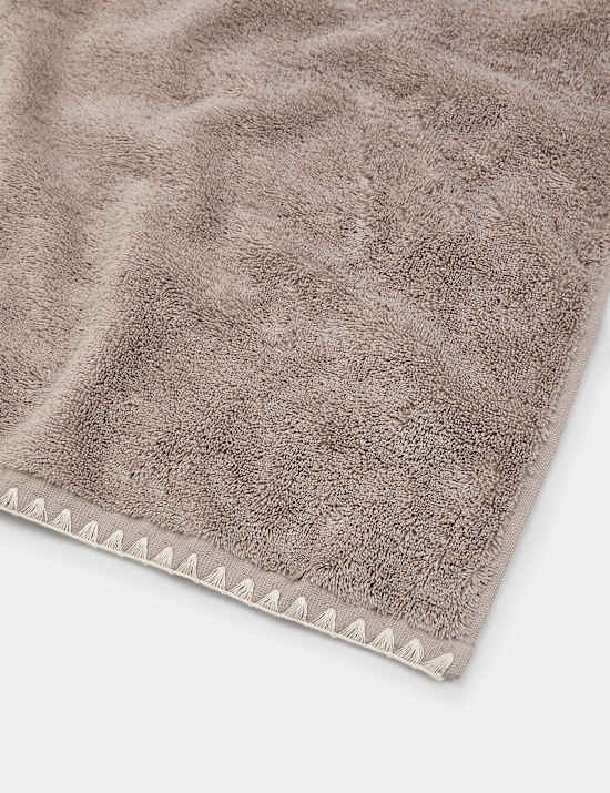Pure Cotton Blanket Stitch Towel