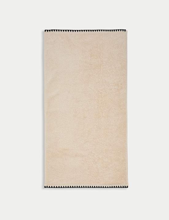 Pure Cotton Blanket Stitch Towel