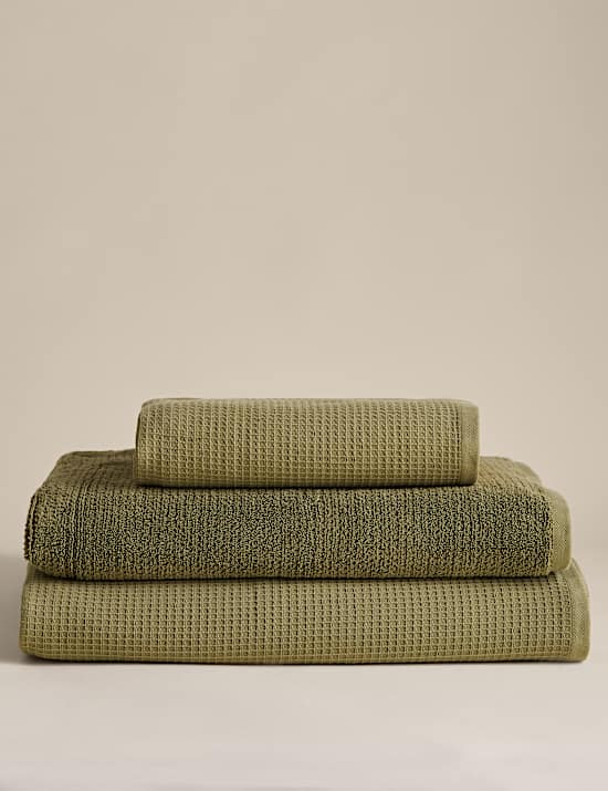 Pure Cotton Waffle Towel