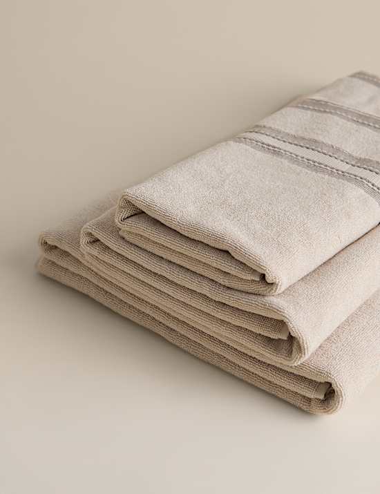 Cotton Rich Fringed Border Towel