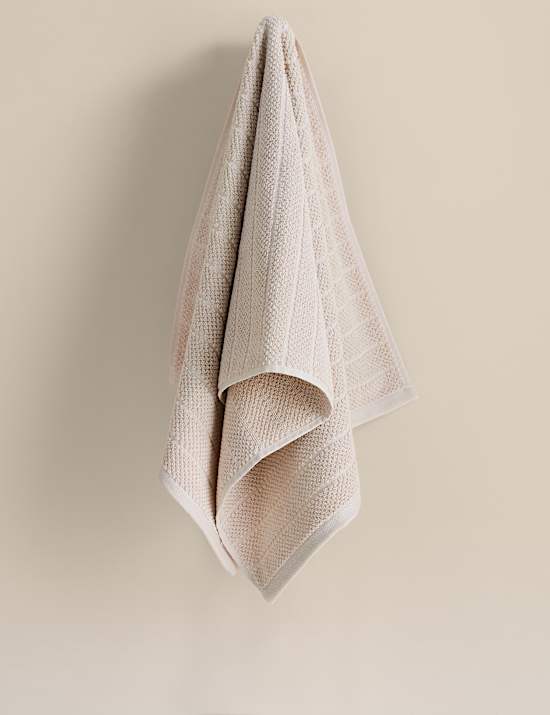 Pure Cotton Popcorn Stripe Towel