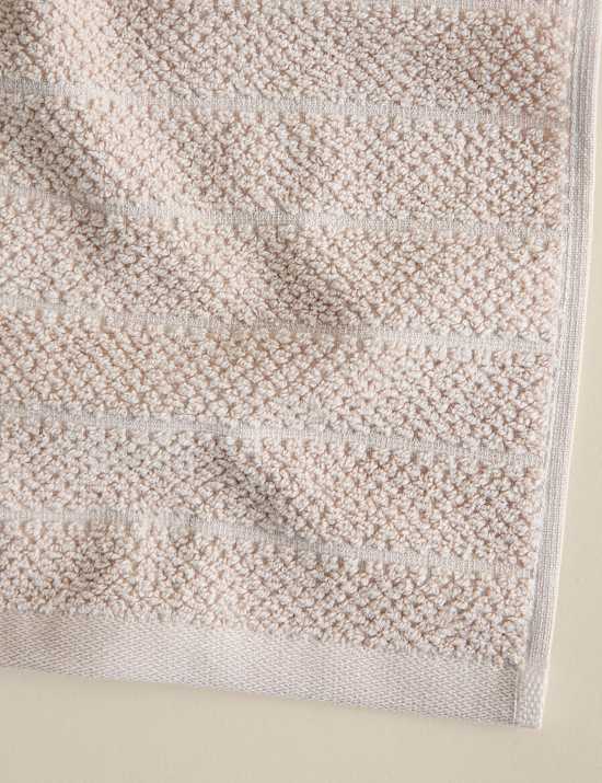 Pure Cotton Popcorn Stripe Towel