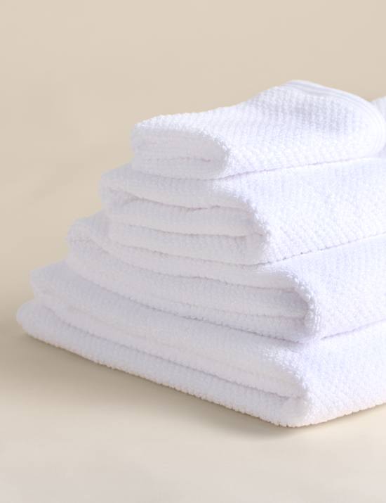 Pure Cotton Rice Weave Bath Towel