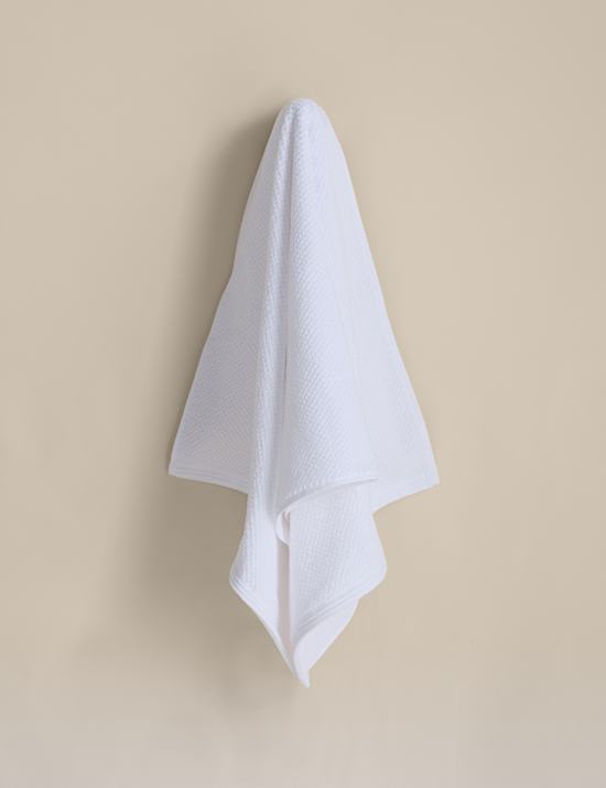Pure Cotton Rice Weave Bath Towel
