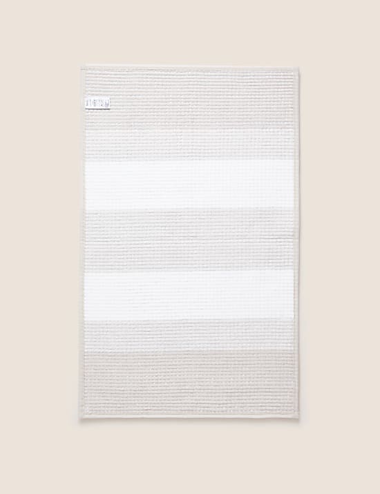 Badmat met bolletjes en strepen