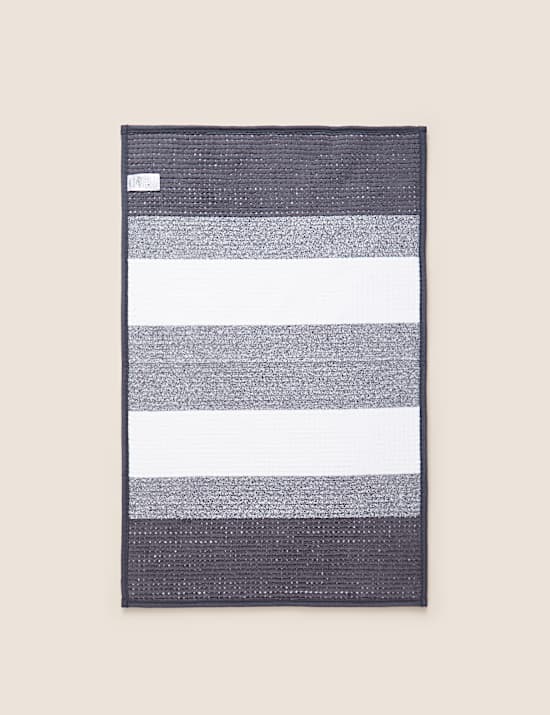 Bobble Striped Bath Mat