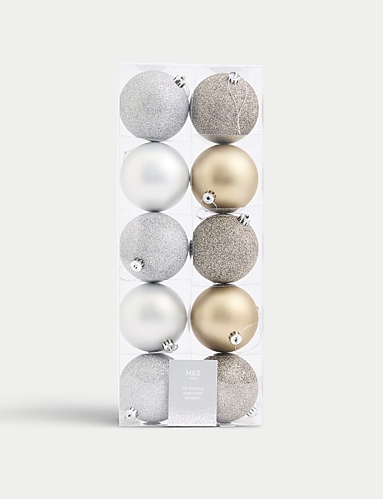 10pk Oversized Baubles