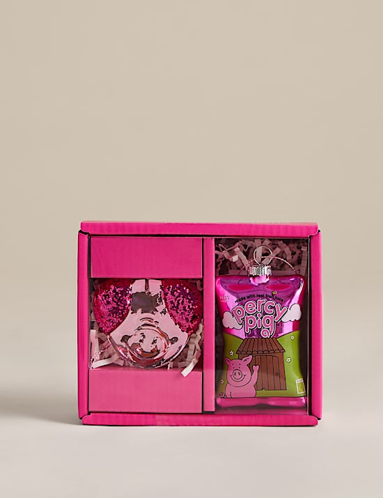 Lot de 2 boules Percy Pig&trade; en verre