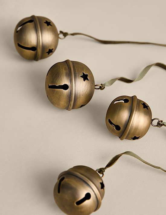 Brass Hanging Cascading Bells Decoration