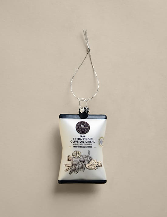 Glass Truffle Crisps Novelty Bauble