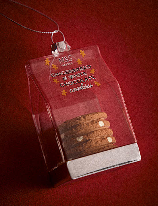 Glass Hanging Cookies Tree Decorations