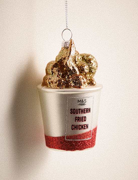 Glass Fried Chicken Tree Decoration