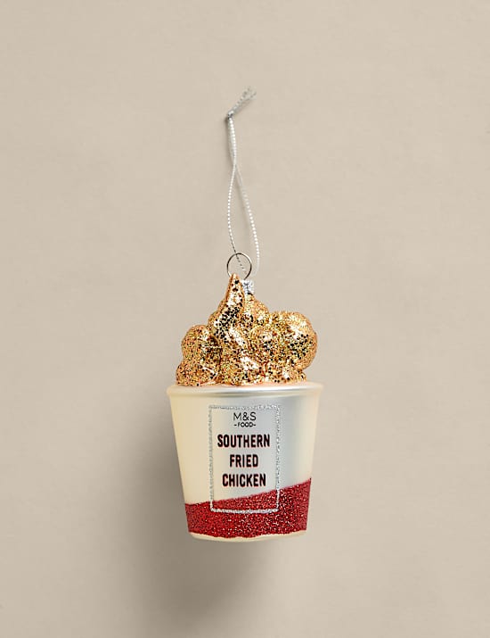 Glass Fried Chicken Tree Decoration