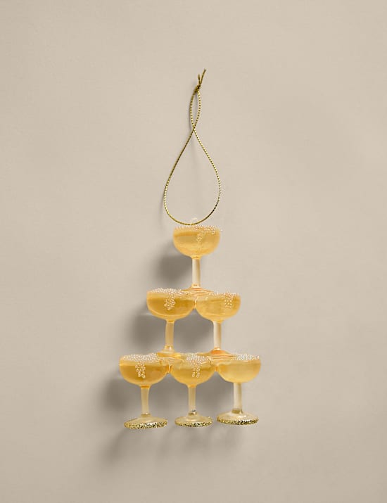 Glass Champagne Tower Decoration