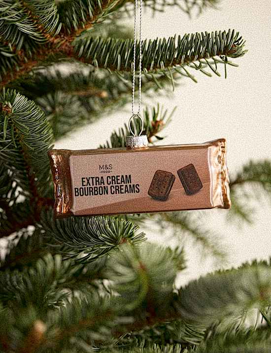 Brown Glass Hanging Bourbon Decoration