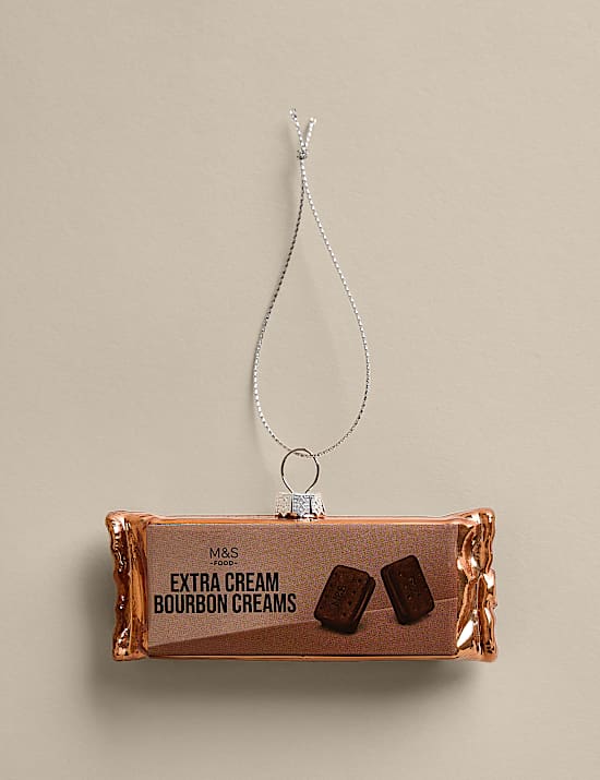 Brown Glass Hanging Bourbon Decoration