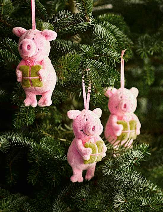 3pk Percy Pig&trade; Birthday Plushie Decorations