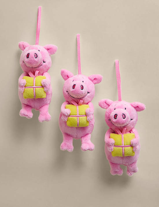 3pk Percy Pig&trade; Birthday Plushie Decorations
