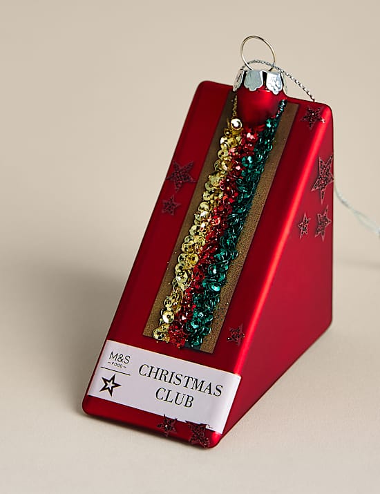 Glass Christmas Sandwich Decoration