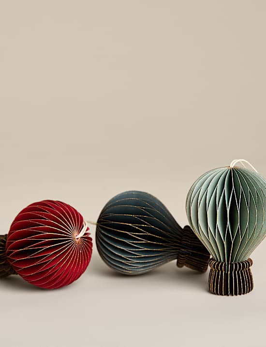 6 Pack Paper Hot Air Balloon Decorations