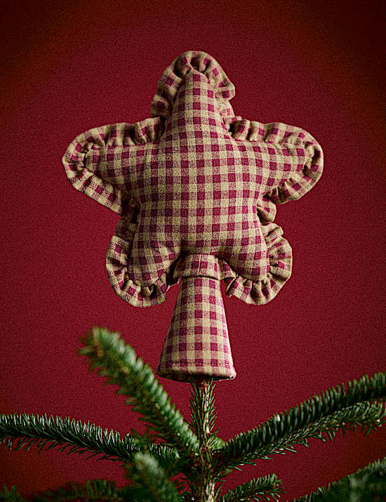 Gingham Bow Tree Topper