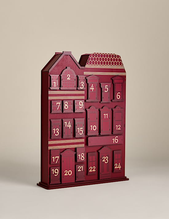 Wooden Advent Townhouse