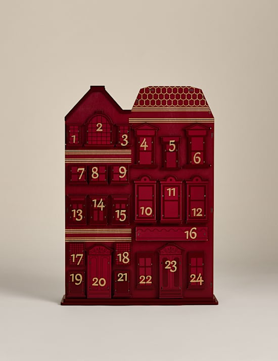 Wooden Advent Townhouse
