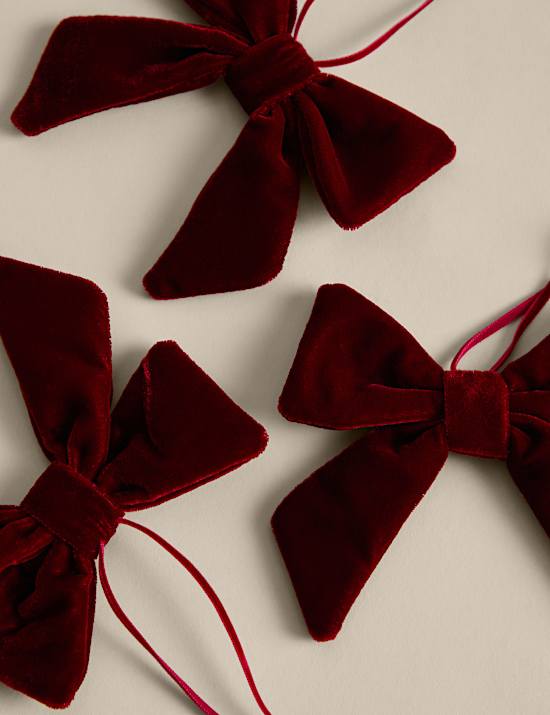3 Pack Velvet Bows