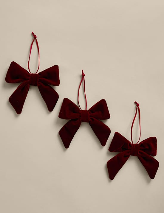 3 Pack Velvet Bows