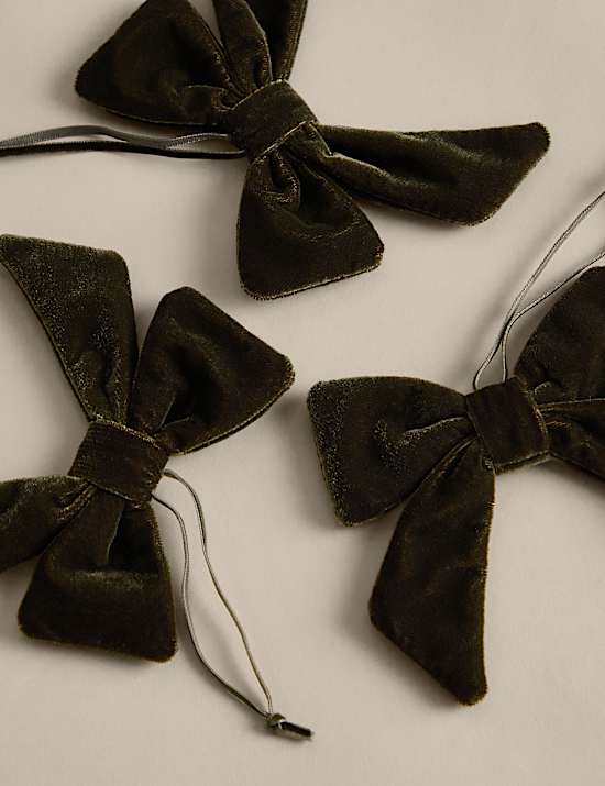 3 Pack Velvet Bows