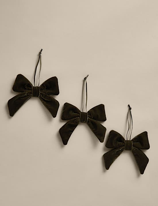3 Pack Velvet Bows