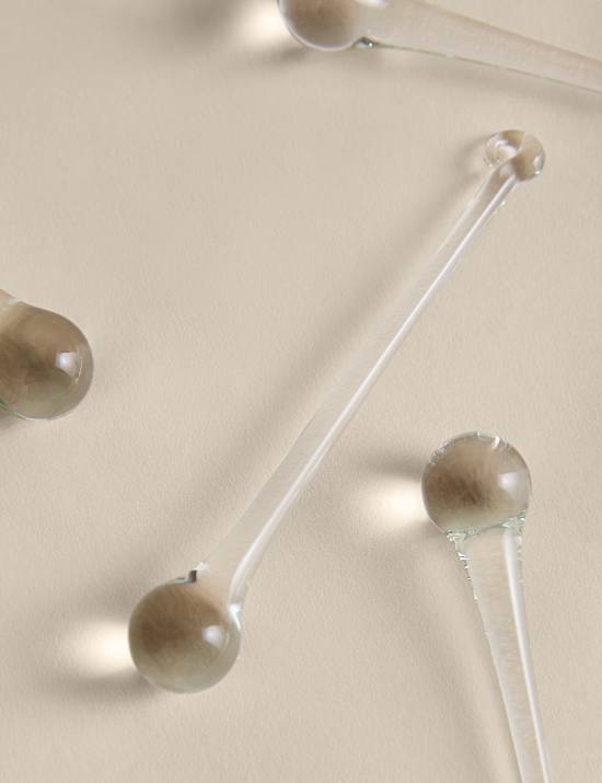 6 Pack Glass Droplet Decorations
