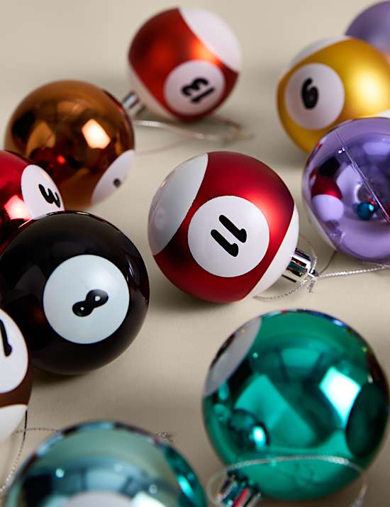 15 Pack Shatterproof Pool Baubles