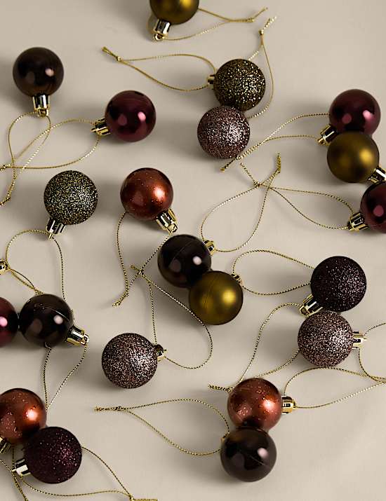 49 Pack Mini Shatterproof Baubles