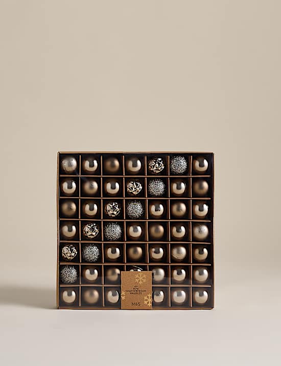 49 Pack Mini Shatterproof Baubles