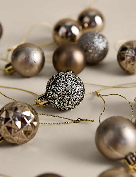 49 Pack Mini Shatterproof Baubles